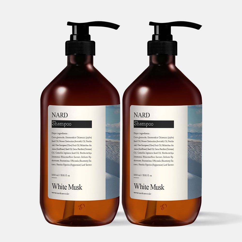 [2개] 나드 리프레쉬 퍼퓸드 샴푸 1,000ml 대용량 화이트머스크 향 제품 이미지