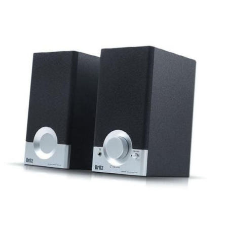 제스트커스텀 영상 브리츠 스피커 큐브블랙2 개(1개입) BR-1000A 2.0채널/USB