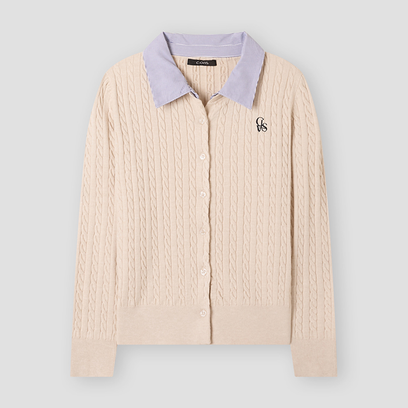 [클라비스] 카라배색 니트_CVCKG1202M 상세 이미지 4