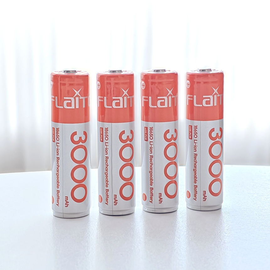 몬스터 18650 배터리 3000mAh 충전용 건전지 팩 보호회로 밧데리(1개) 이미지 8