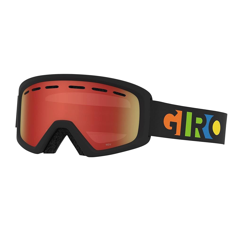Giro Launch CP 청소년 스노우 스키 헬멧, 고글 매칭 매트 블랙/파티 블록 플래시 SM (52-55.5cm) - 상세 이미지 3