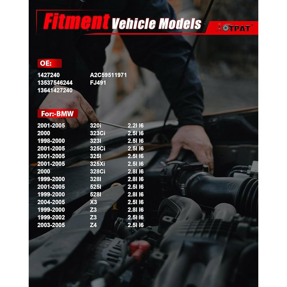 AOTPAT 연료 인젝터 적합 조건 -BMW 328i 320i 323i 325xi 328Ci 525i Z3 528i Z4 2.5L 2.8L 1998년 2000년 2001년 2003 - 상세 이미지 2