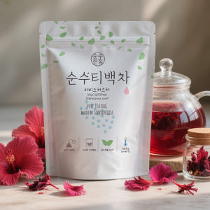 순수한집 히비스커스 히비스커스차 티백 50개입 맛있게 먹은 솔직 후기 - 상품 이미지 1