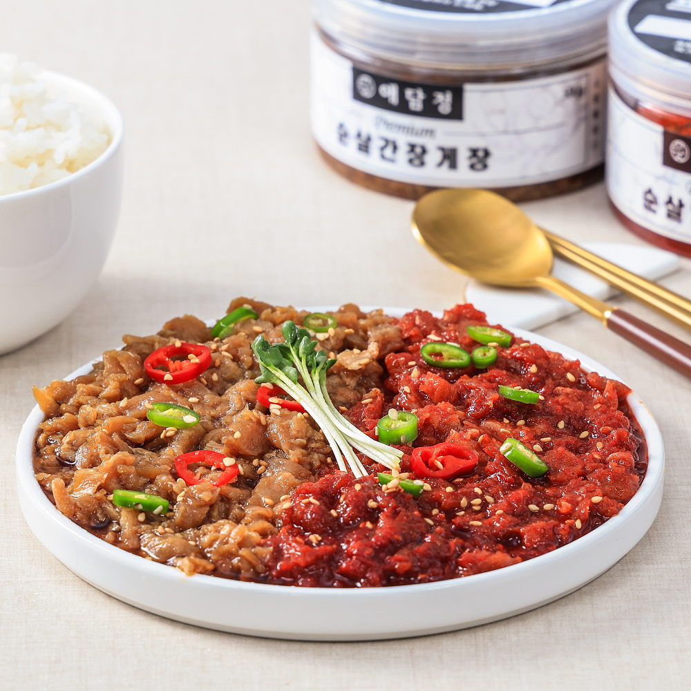 애담정 비리지않은 양념 간장 순살게장 300g - 상품 이미지