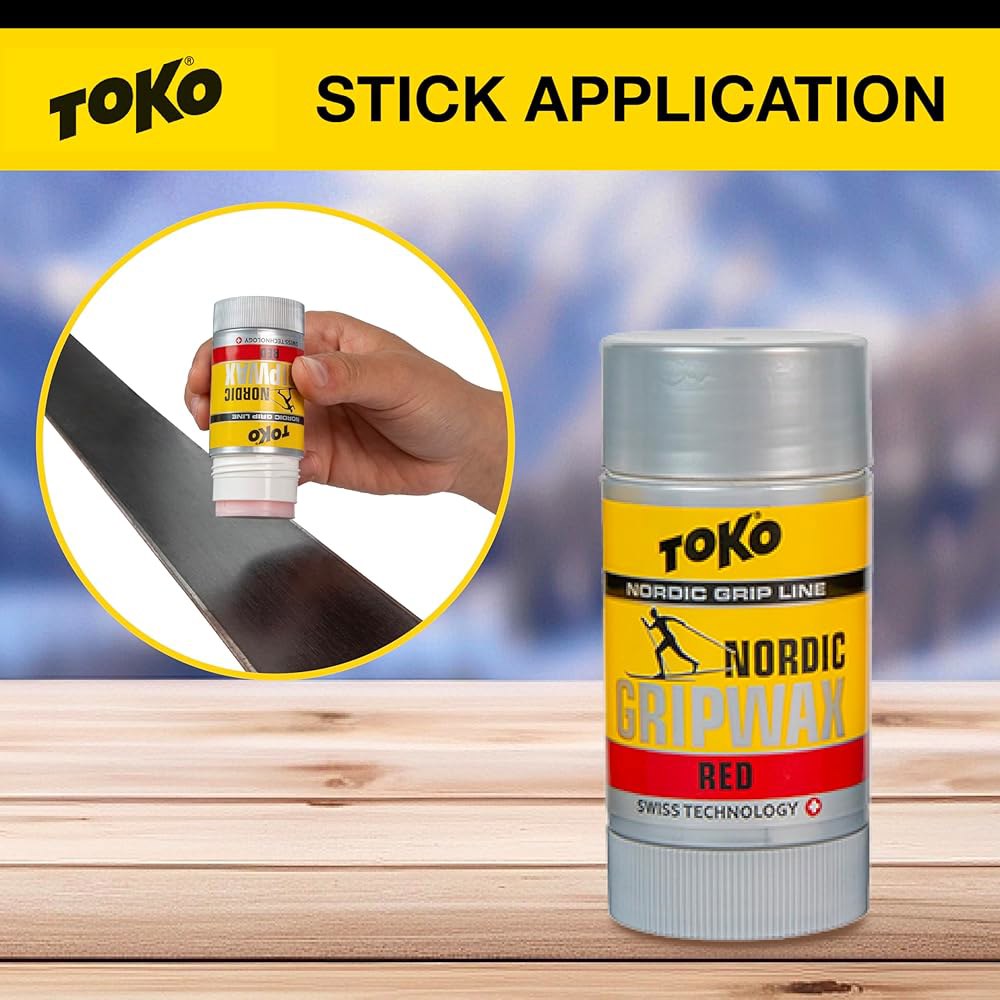 TOKO Nordic Grip 스키 왁스 레드 25g(0.9온스) red 25g - 상세 이미지 3