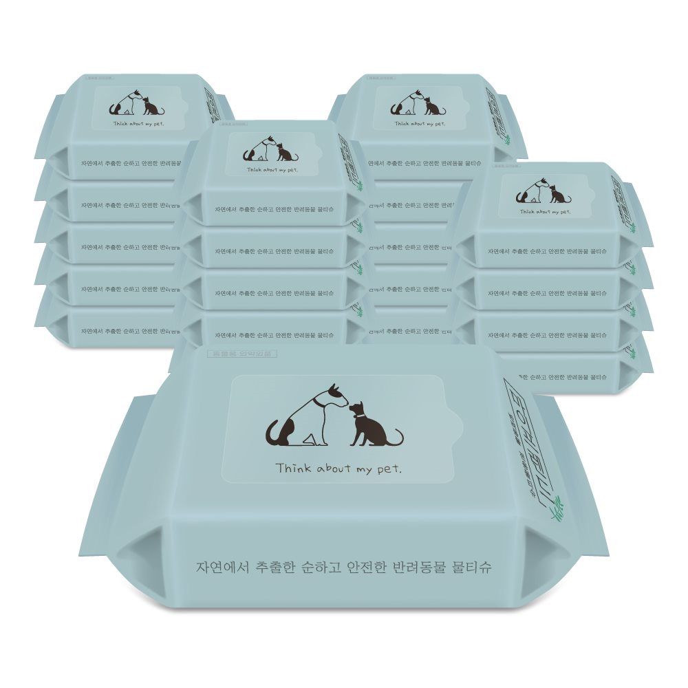 VBC 마이프렌드 반려동물 휴대용 물티슈 20매x20팩