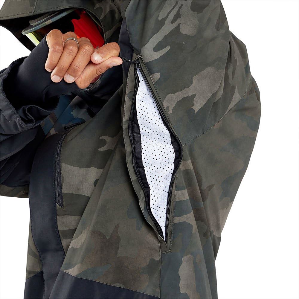 Volcom 남성용 표준 V.CO LP 단열 스노우보드 스키 겨울 재킷, 클라우드워시 카모 S4 Cloudwash Camo S4 X-Small - 상세 이미지 2