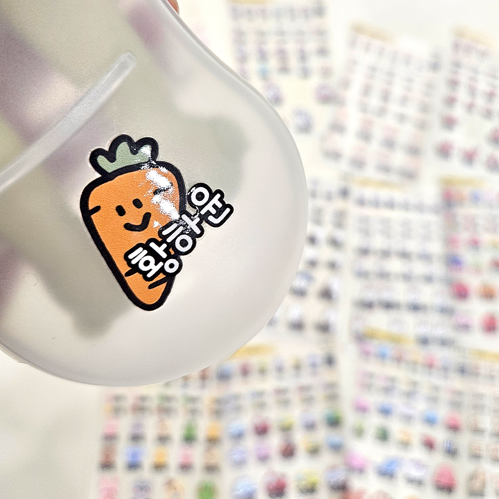 배경없는 네임스티커 이름표 어린이집 이름스티커 투명 uv 방수 네임스티커 A01 이미지 3