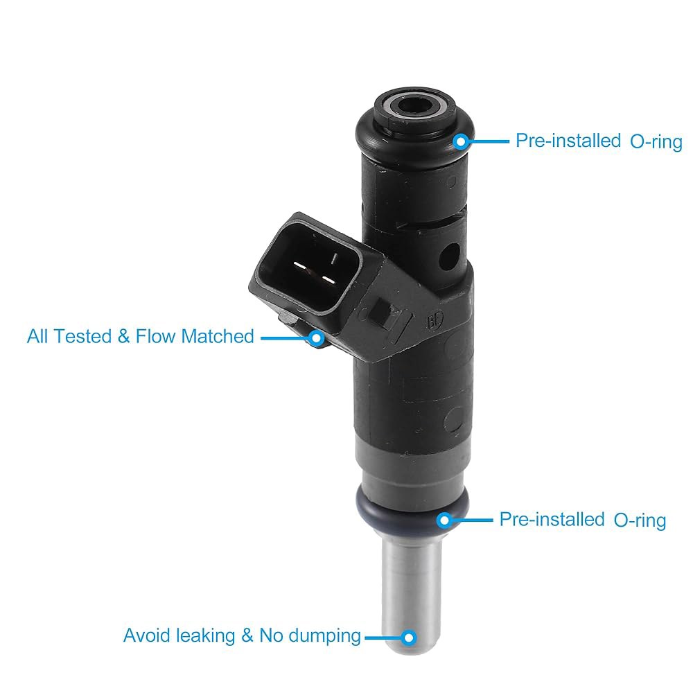 BMW E46 316i용 X AutoHAUX 4pcs 7506158 13537506158 자동차 연료 인젝터 E90 318i 2005-2007, X3 E83 2.0i 2005-20 - 상세 이미지 3