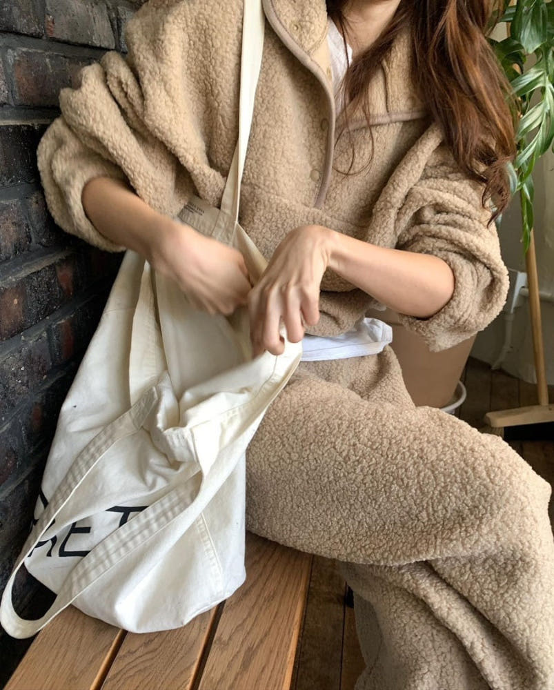 푸들 양털카라세트 조거팬츠 트레이닝세트 (3color) 상세 이미지 2