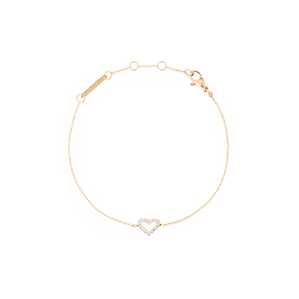 다니엘 웰링턴 MIRELLE HEART BRACELET 하트 펜던트 데일리 우정팔찌 - 상품 이미지