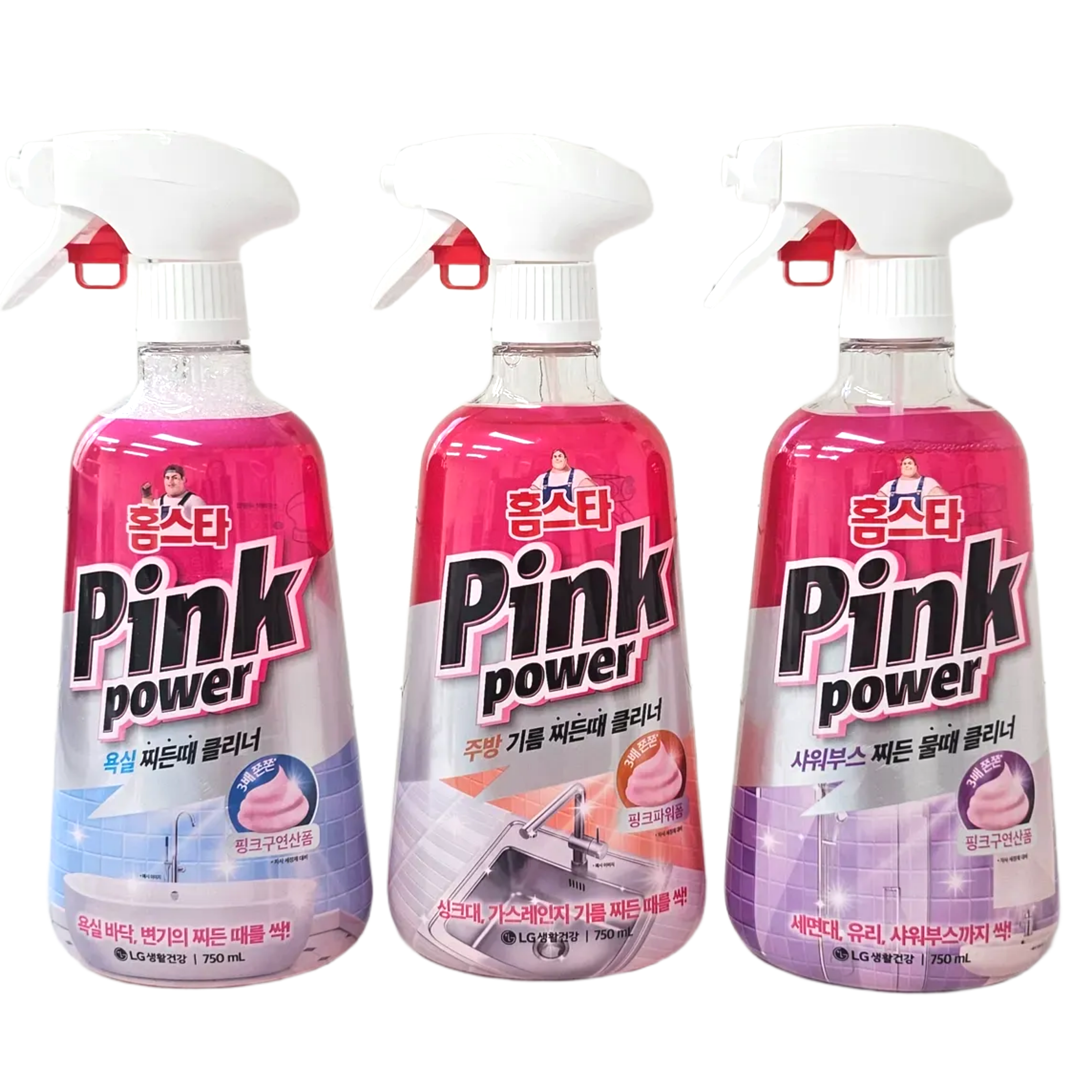 홈스타 핑크파워 주방 기름 찌든때 클리너 750ml (4642) - 상세 이미지 2