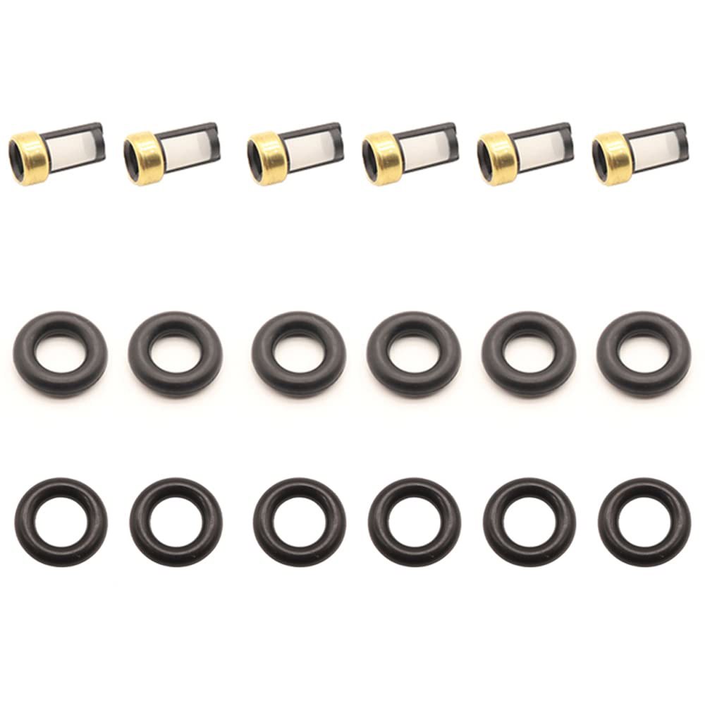 Haneex 6pcs 연료 인젝터, BMW E36 E39 E46 3 5 7 SERIES X3 X5 Z4 3.0 1439800 1427240 058133551F01-06용 수리 오링 - 상품 이미지