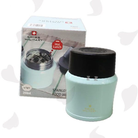 스테인리스 보온 도시락통 민트색 진공단열 죽통 밥통 찬통 수험생 직장인 캠핑 등산 야외활동용