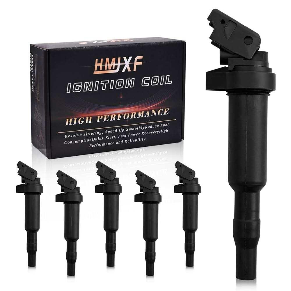 HMJXF Set of 6 Ignition Coil Packs UF592 C1638 Compatible with BMW 325Ci 328i 330Ci 335i 525i 528i - 상품 이미지