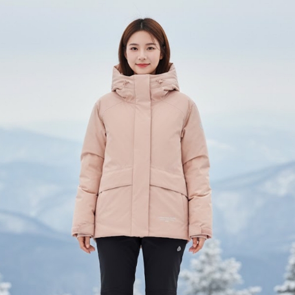 네파 여성 겨울 고어텍스 윈드스토퍼 푸퍼 넌퀄팅 구스다운 패딩점퍼 - 상품 이미지