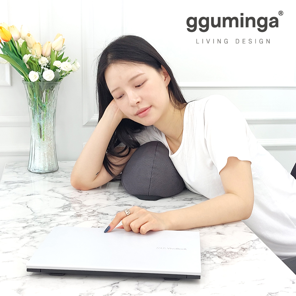 바른자세 허리 배 쿠션 요추 베개 전만 배받이 등 사무실 의자 쿠션 소형