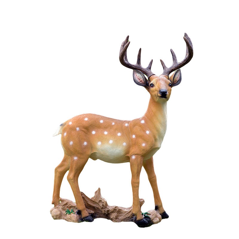사슴 조형물 공원 카페 정원 조경 조각상 대형 소품 사슴조형물 조각 2번 수컷 사슴 - 상세 이미지 2