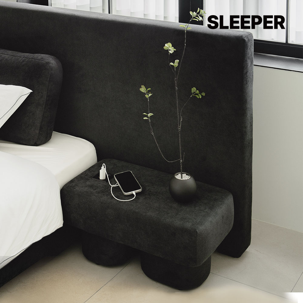 슬립퍼 모일 침대 틈새 쇼파 옆 패브릭 사이드 테이블 600