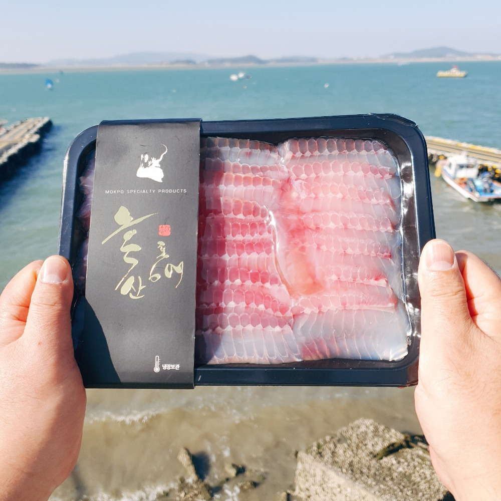 흑산도 국산 홍어 저온숙성 홍어회 숙성도 선택 250g 500g 1kg - 상품 이미지