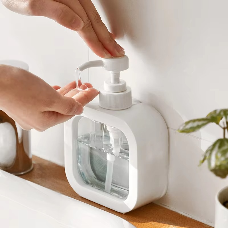 세제 샴푸 린스 투명 펌프 디스펜서 리필용기 공병 핸드워시 바디워시 300ml 500ml - 상세 이미지 4