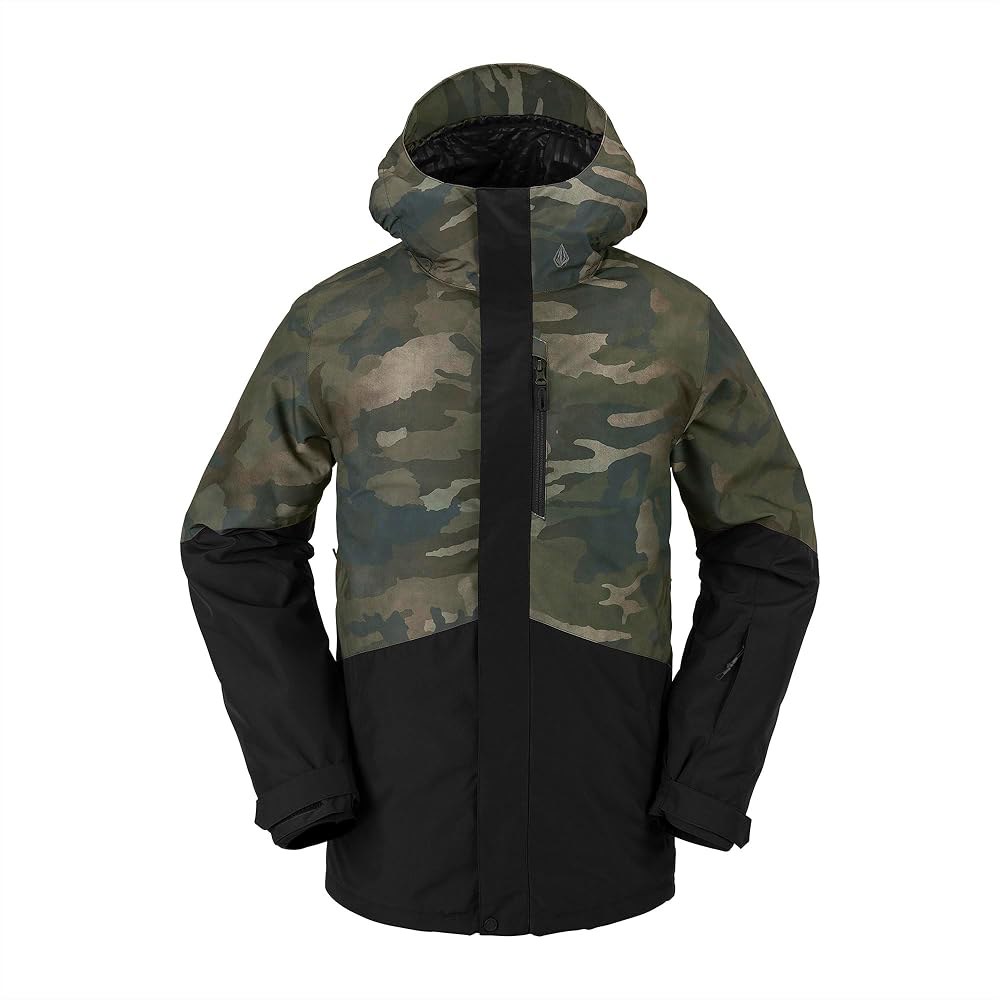 Volcom 남성용 표준 V.CO LP 단열 스노우보드 스키 겨울 재킷, 클라우드워시 카모 S4 Cloudwash Camo S4 X-Small - 상품 이미지