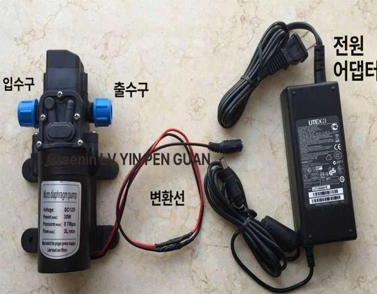 미니 DC 다이어프램 워터 펌프 80W 12V 가정용 30W 비무음 - 상세 이미지 3