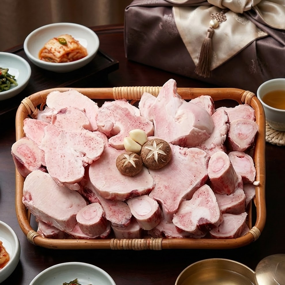 허우적 1++ 한우 사골 선물세트 4kg - 상세 이미지 3