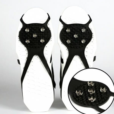 미끄럼방지 아이젠 등산 스패츠 얼음 장비 방한 용품 스틱 겨울 안정 장치 발목 보호대