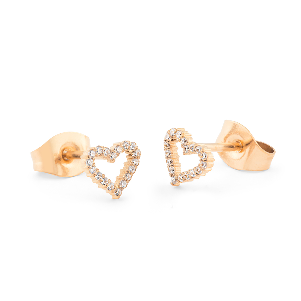 다니엘 웰링턴 MIRELLE HEART EARRINGS 하트 큐빅 미니 레이어드 귀걸이 이미지 6