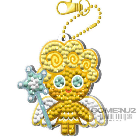 [컴엔제이투협력사]컴엔제이 보석십자수 키링 쿠키런 천사맛 쿠키 6X7 비즈보석십자수 비즈자수