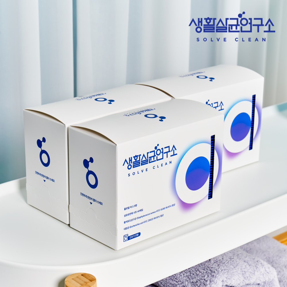 [1+1] 생활살균연구소 건조기시트 드라이시트 40매 시트형 섬유유연제 개별포장 건조시트 - 상세 이미지 5