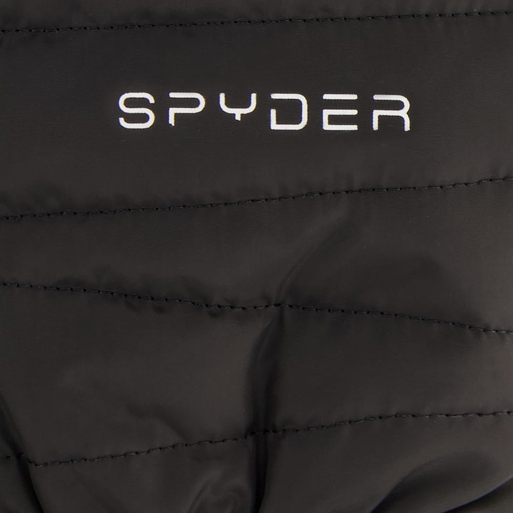 Spyder 여성용 단열 퀼트 스노우 벙어리 장갑, 블랙., 미디엄 White Large - 상세 이미지 3