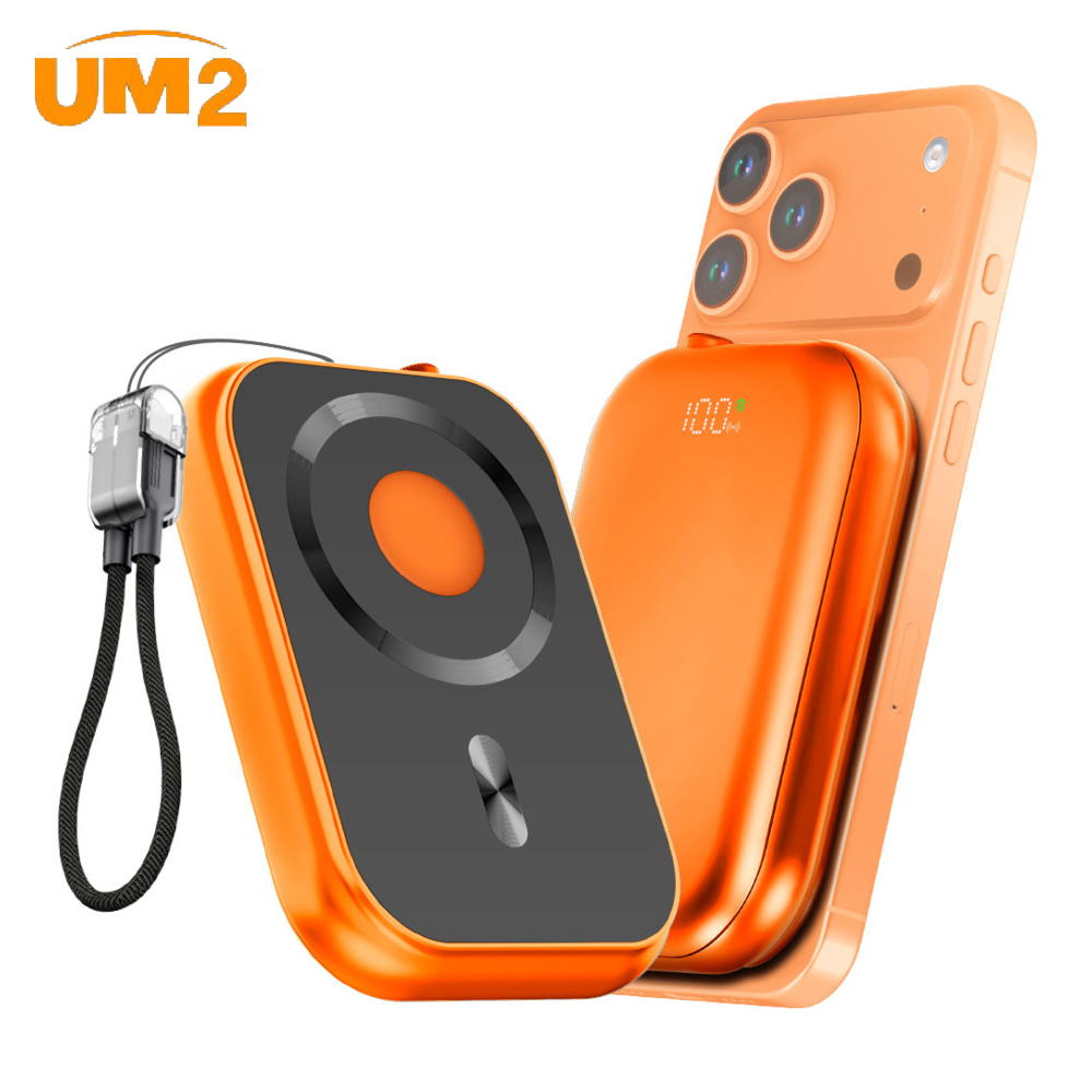 UM2 3in1 맥세이프 보조배터리 10000mAh 고속충전 자석형 아이폰 무선휴대용 UMPB-MF10K - 상세 이미지 2