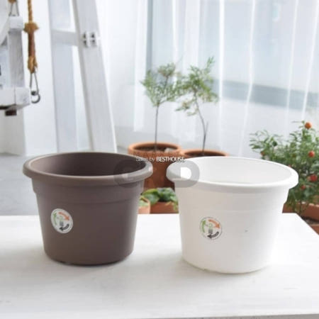 트렌디프레소협력사 마켓그리드 니콜리 플라스틱 포트화분 18x13cm 빈화분