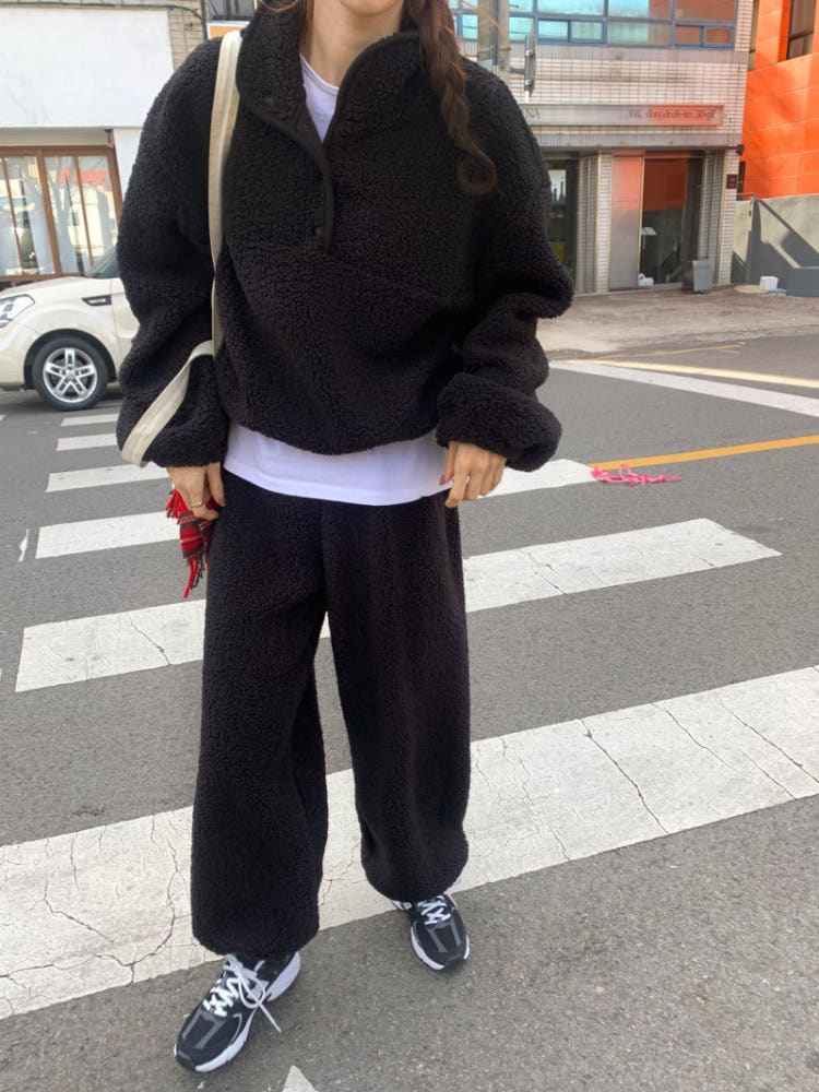 푸들 양털카라세트 조거팬츠 트레이닝세트 (3color) 상세 이미지 9