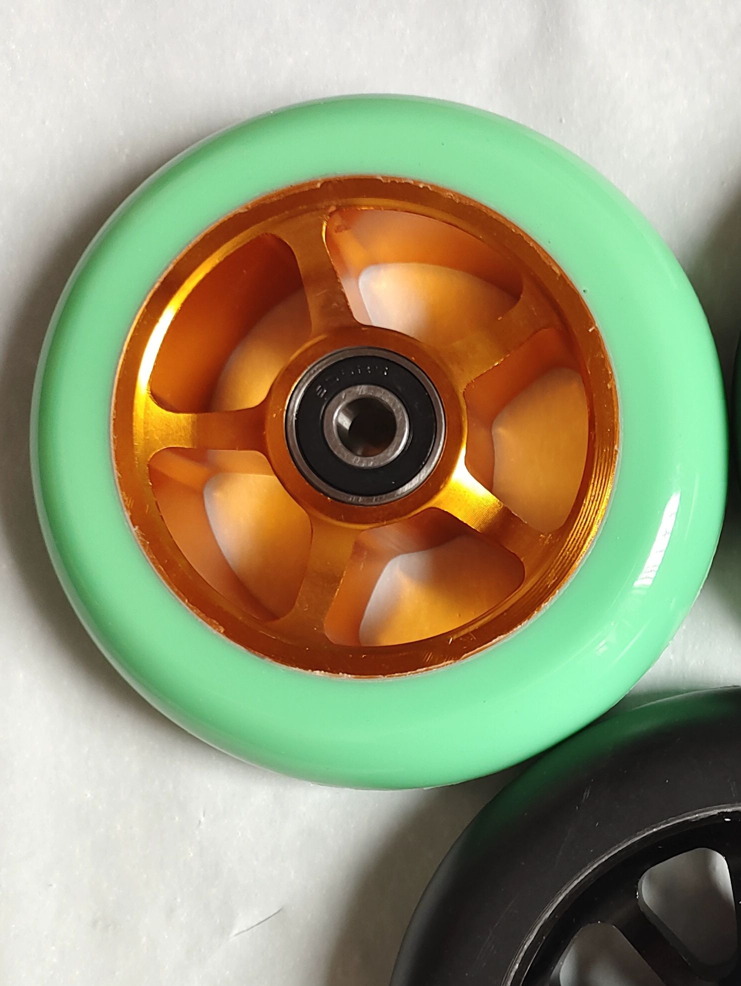 킥보드 스턴트 스쿠터 큰바퀴 두발 묘기용 교체 알루미늄 100 x 24mm 고탄소강 - 상세 이미지 2
