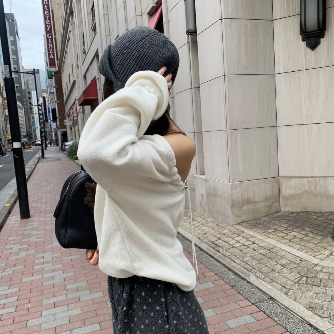 [블랙당일] 캐로 모자 트루퍼햇 캐시미어 울 귀달이 비니 웨어링무드 (2c) - 상세 이미지 3