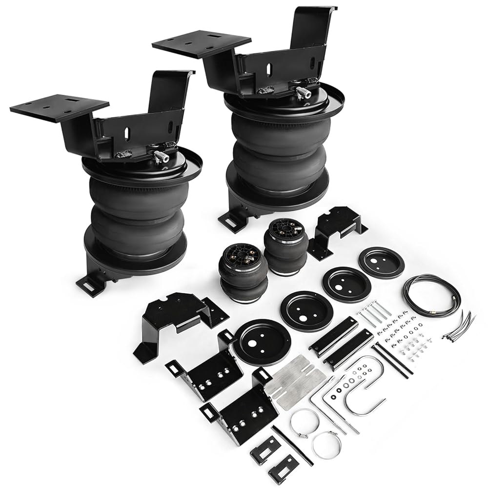 2020-2025 쉐보레 실버라도 2500HD/3500HD 및 GMC 시에라 4WD 픽업용 플로벤티스 2PCS 에어 스프링 백 서스펜션 키트 7500파운드(7X57541) 견인 - 상품 이미지