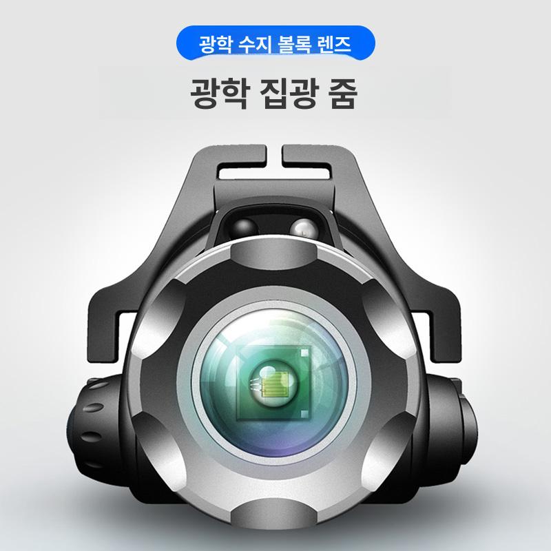 라이트 프리즘 모션센서 작업용 캡라이트 해루질 헤드램프 비감지 19800w 20시간 듀얼 리튬 배터리 - 상세 이미지 3