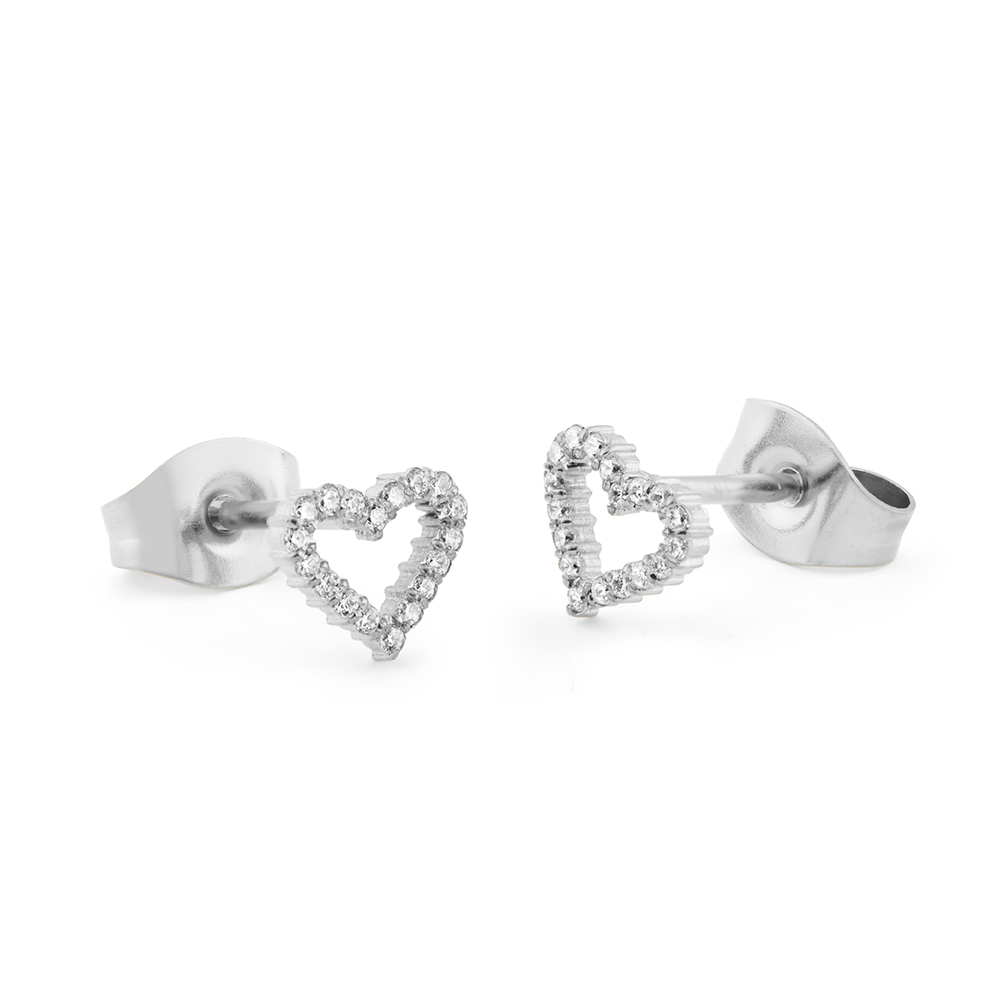 다니엘 웰링턴 MIRELLE HEART EARRINGS 하트 큐빅 미니 레이어드 귀걸이 이미지 7