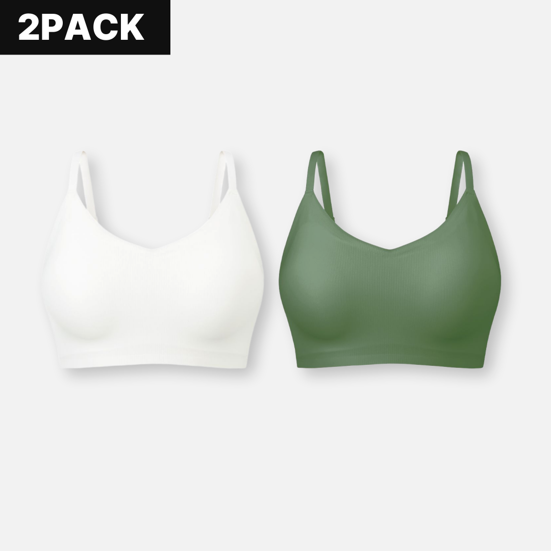 [2pack] 슬림업 브라 심리스 나시 스포츠 브라 브라탑 브래지어 제품 이미지