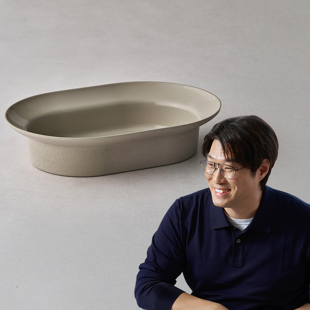 데켓 주물 IH 오발 쿡플레이트 27cm+실리콘 손잡이2P 제품 이미지