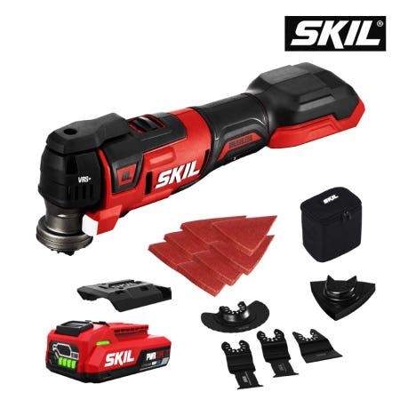스킬 멀티커터 저진동 20V 배터리1개 샌딩페이퍼 포함 세트 OS5937SE10