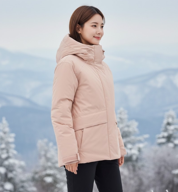 네파 여성 겨울 고어텍스 윈드스토퍼 푸퍼 넌퀄팅 구스다운 패딩점퍼 - 상세 이미지 2