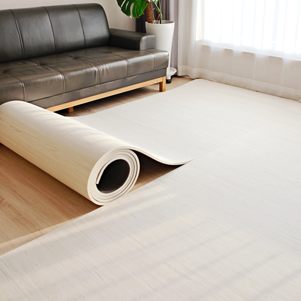 북유럽풍 거실 롤매트 잘라쓰는 층간소음 매트 딜라이트우드 110x100x1.2cm