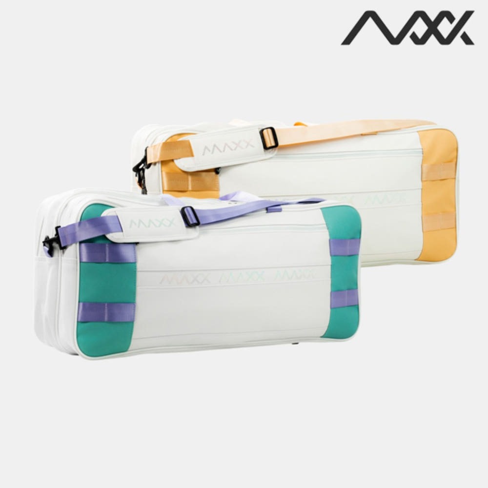 맥스 배드민턴 가방 3단 스포츠 토너먼트 사각 백팩 MKBAG001 Gold Blue - 상품 이미지