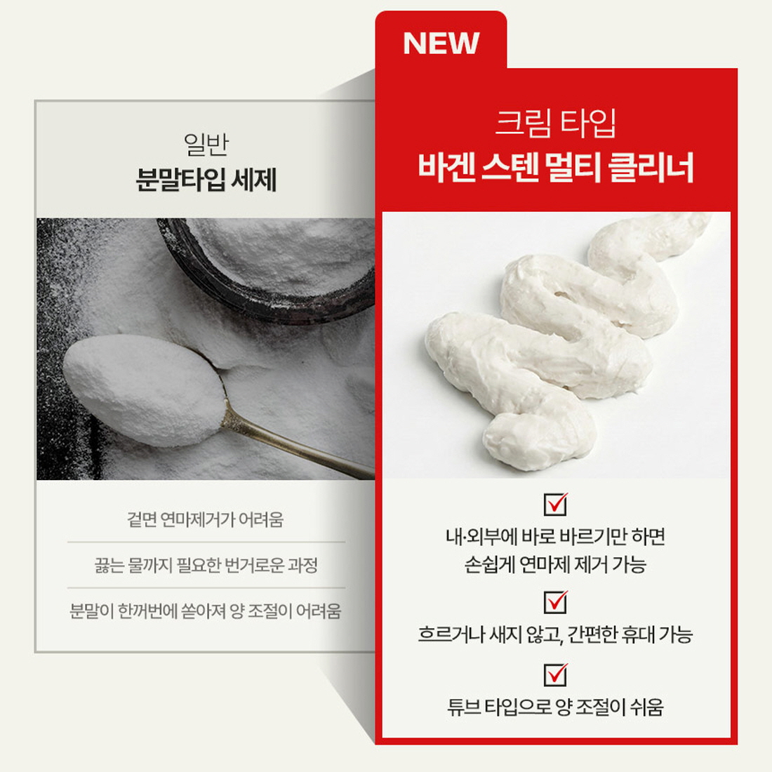 바겐슈타이거 스텐 연마제 제거제 다목적 클리너 탄냄비 텀블러 기름때 얼룩 세척제 - 상세 이미지 2