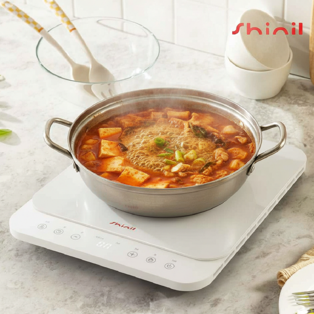 신일 1구 인덕션 전기 레인지 가정용 업소용 휴대용 탕비실 미니 슬림 캠핑