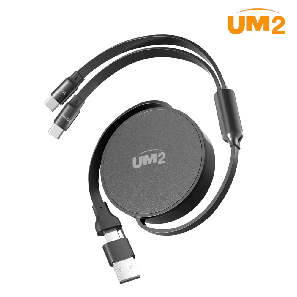 UM2 C타입 릴 케이블 100W 초고속충전 USB-C to C 정리형 UMCA-RL100W - 상세 이미지 4